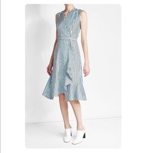 Carven Ruffle Hem Midi Dress